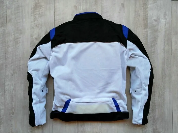 OEM Custom Motorbike Bike Riding Summer Mesh Jacket For Yamaha Motorcycle Street Moto White Jackets With Protector