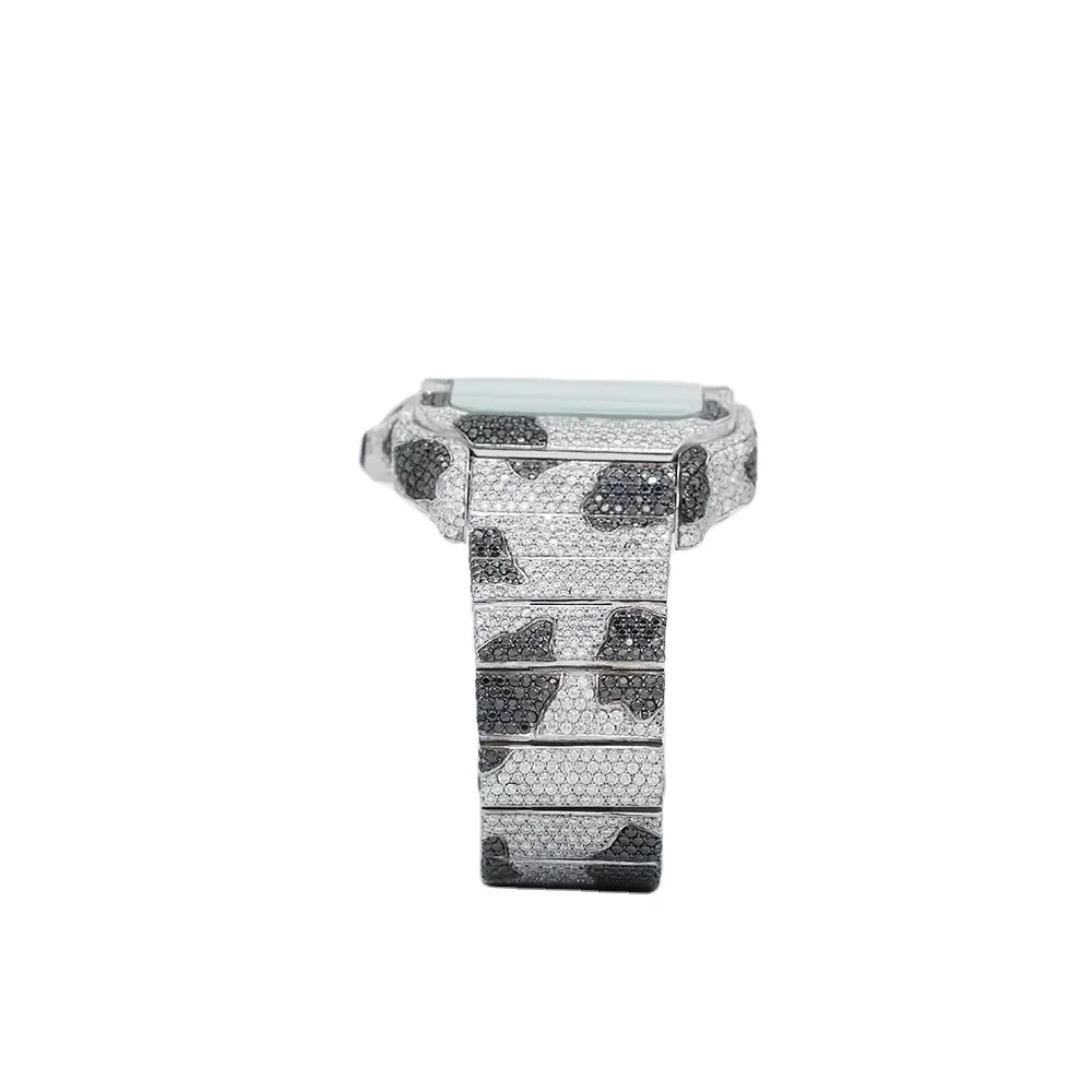 Luxurious Moissanite Diamond Watch Shine Bright with Diamond Silver Watches, Warm and Earthy Diamond Brown Watches Collection