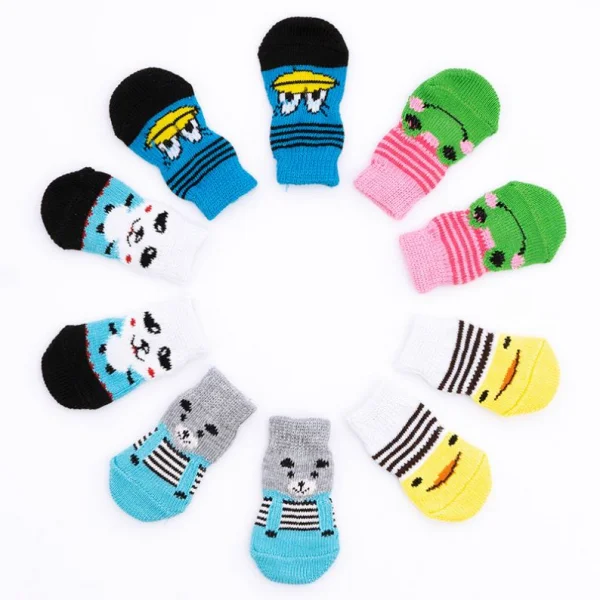 Factory Direct Price Pet Dog Socks Pet Knits Socks Paws Protective Socks