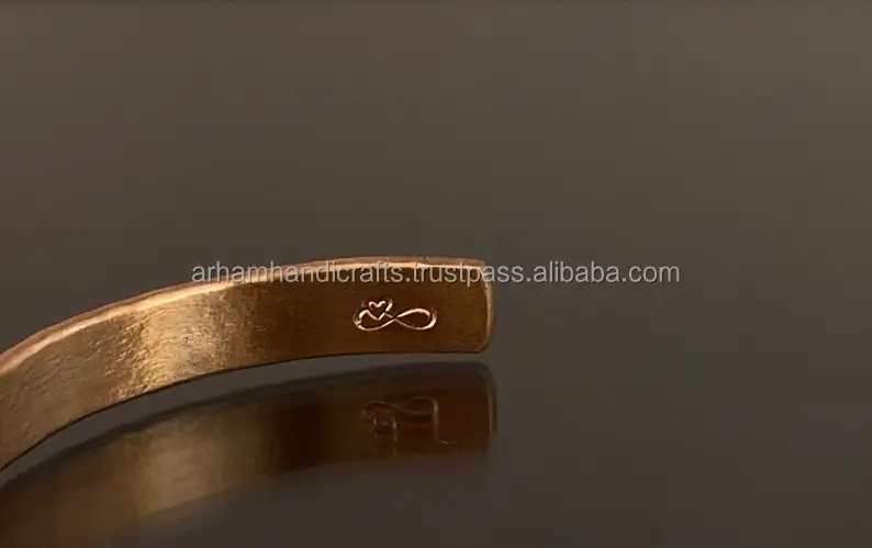 Copper Bracelet Men Women Magnets Cuff Magnetic Bangle Engraved Health Care at Low Price by LUXURY CRAFTS