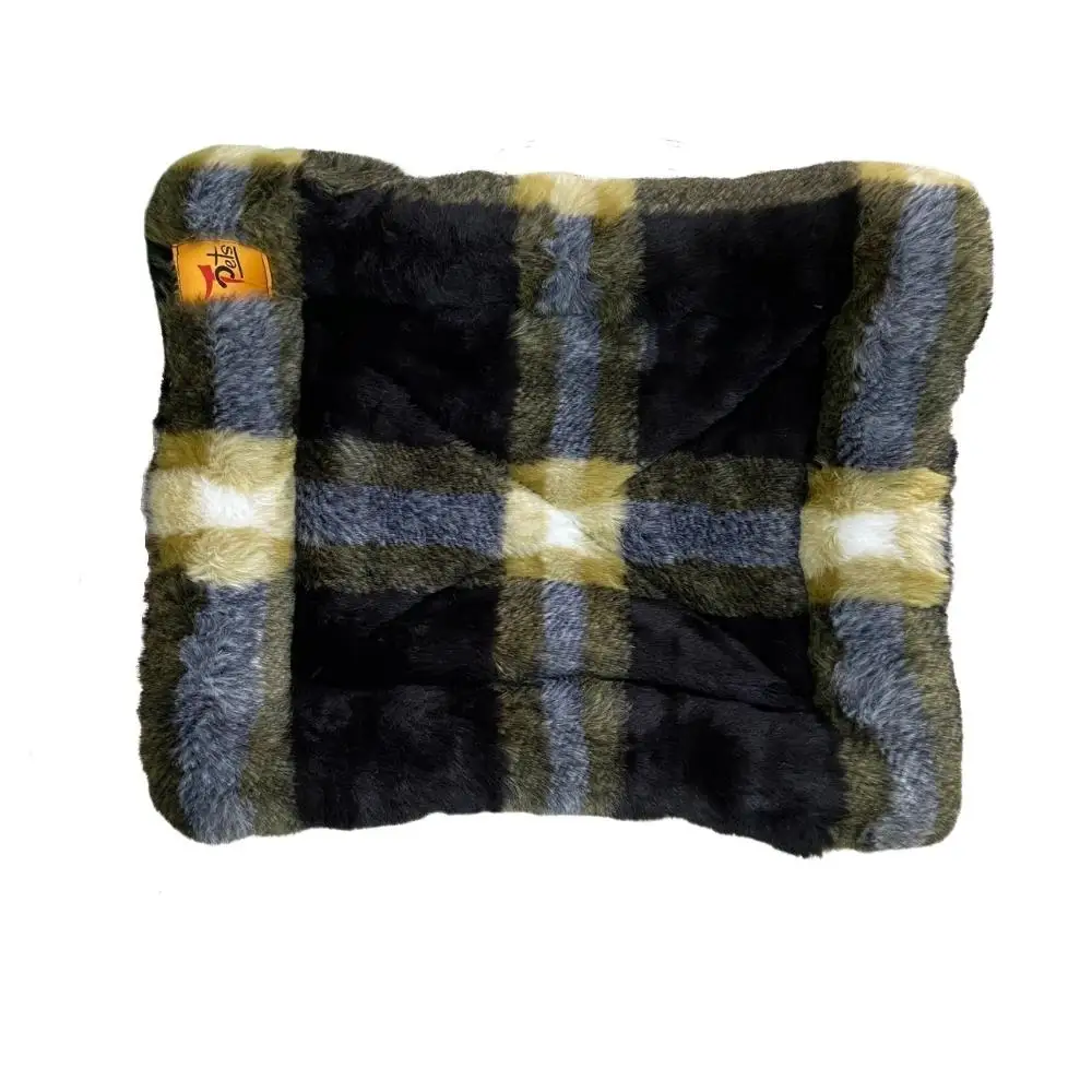 Direct Price Factory OEM 2022 Pet Accessories Pet Soft Fur Fabric Mat Cute Design Pet Mat Dog Three Size Warmish