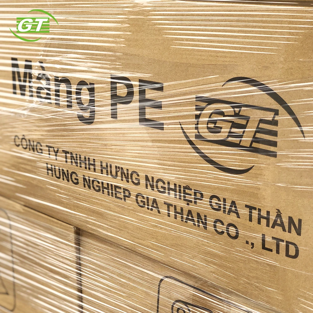 LLDPE Pallet Packing Shrink Wrap Plastic Stretch Roll 50cm Width Soft PE Shrink Machine for Cast Pallet Plastic Wrap