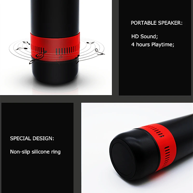 Wholesale Creative Electric Heating Control  Wireless Musical Smart Vacuum Flask for Easy Carrying
