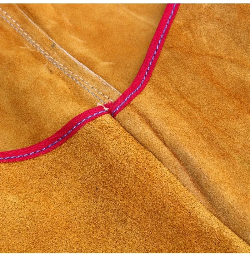 2022 Protective Heat Resistant Welding Sleeve Long Split Button Leather Arm Guard