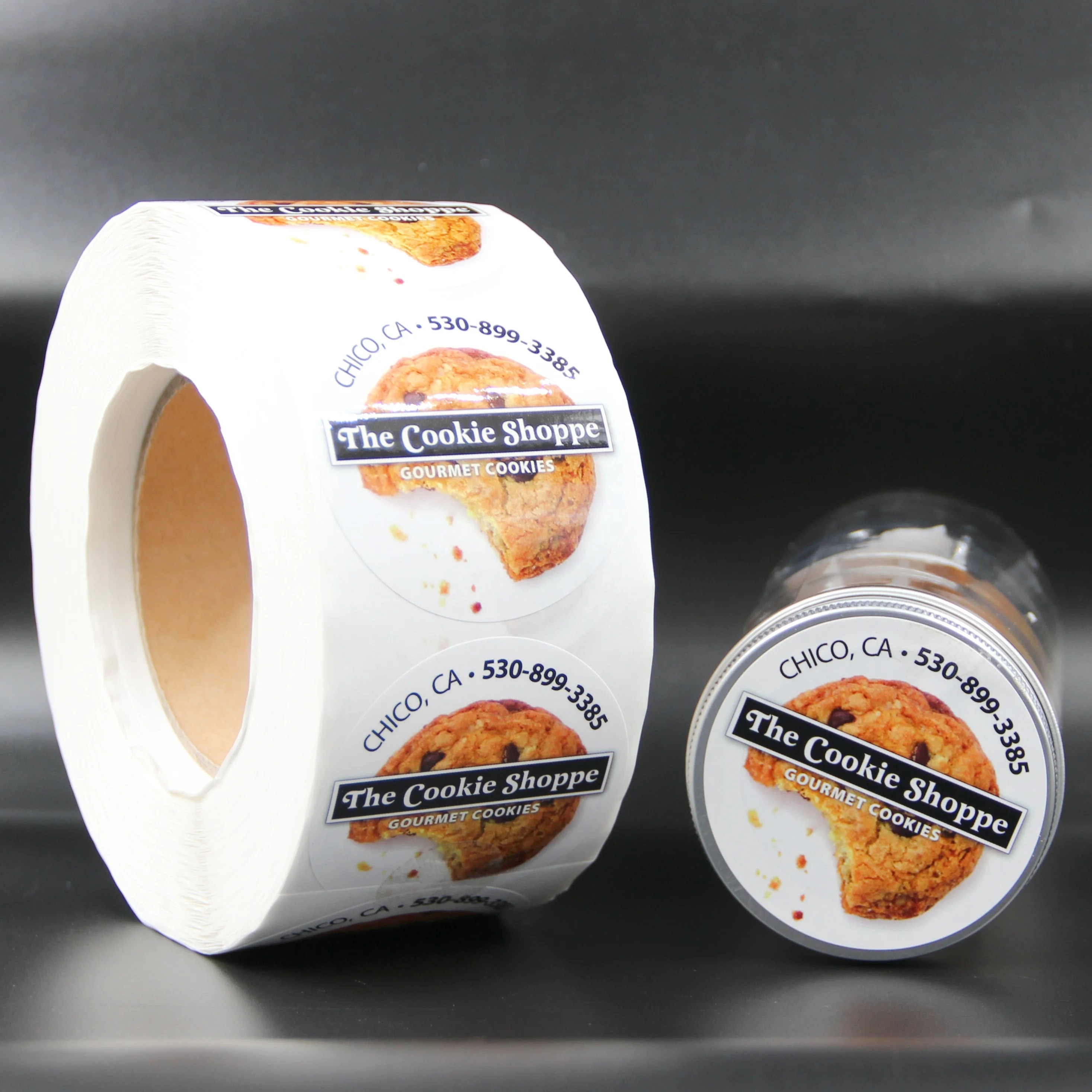 Waterproof Stickers Custom Logo Printing Label Coated Paper Labels Stickers for Cookies Food Packaging Sticker
