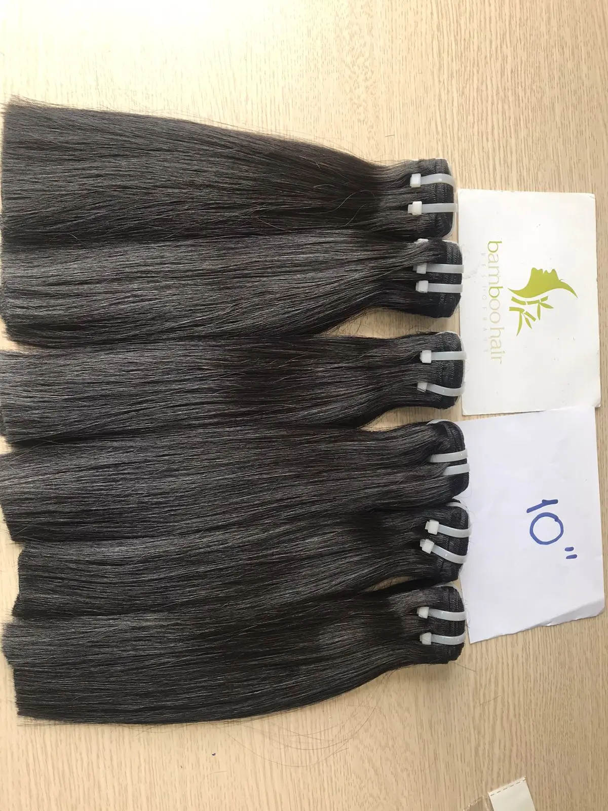 Double Drawn Vietnamese Remy Hair Weave Straight Machine Genius Weft  Ombre Black Blonde Color Brown Hair Extensions BAMBOO HAIR