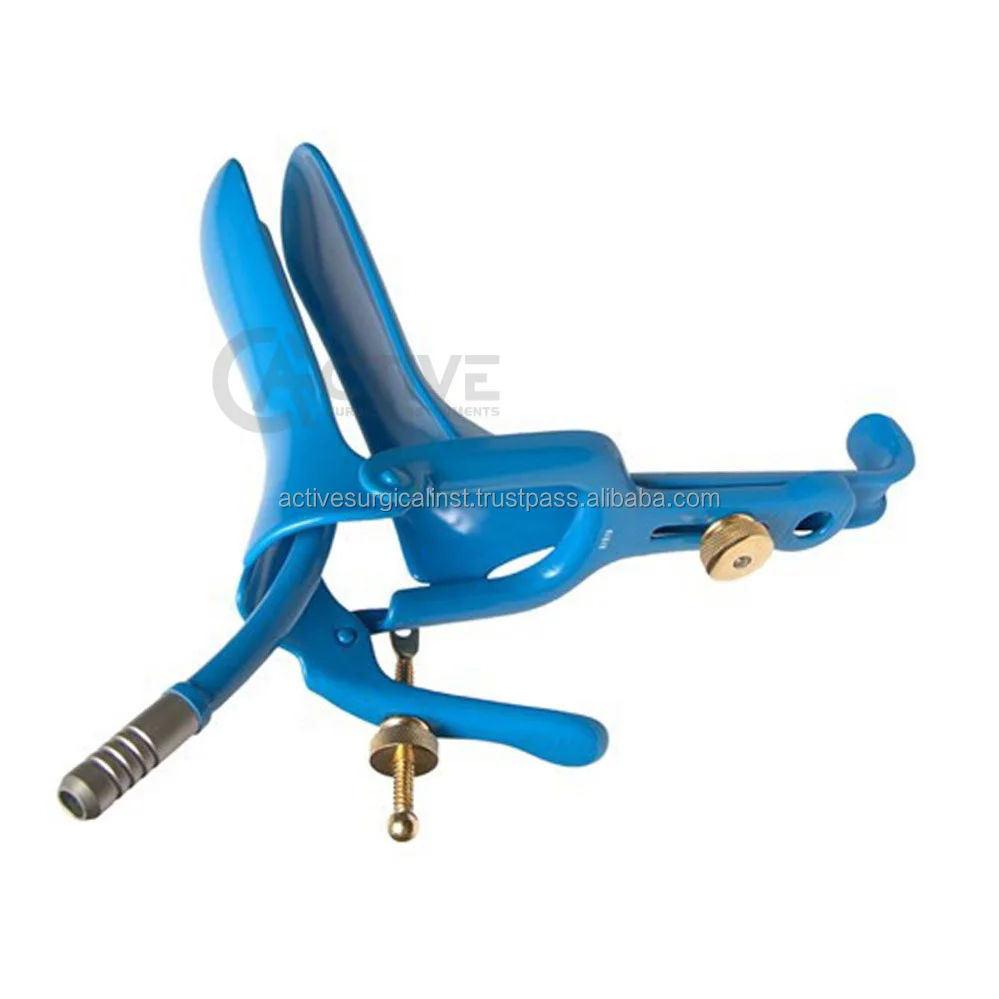 LEEP Graves Vaginal Speculum With Smoke Evacuation Tube LETZ Coated Stainless Steel Gynecology Speculum Small Medium Large