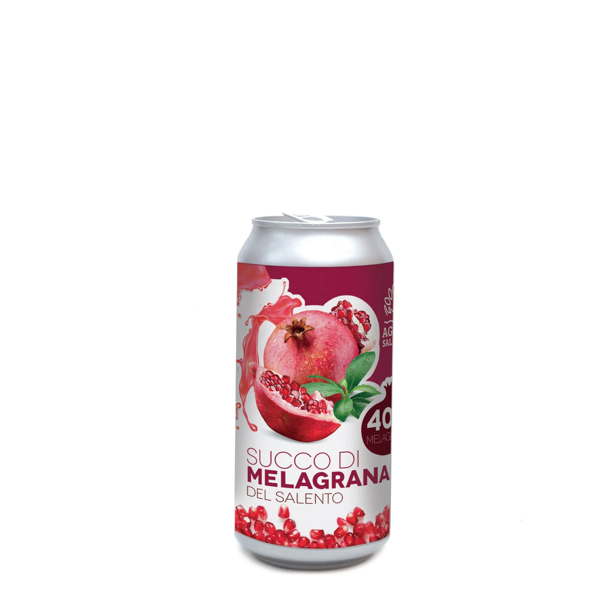 High quality  Italian Pomegranate (40%) Juice natural antioxidant drink 200 ml tin can