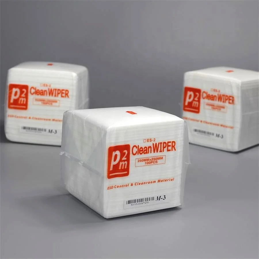 Factory Custom highly absorbent Non-woven Fabric cleanroom wiper M-3 cleaning wipes