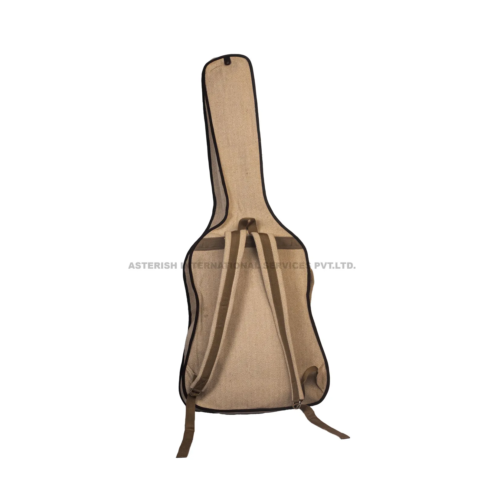 Hemp Guitar Backpack Fashion Electric Guitar Bag Vintage OEM Guitar Case Bags Carry Handle Factory Made