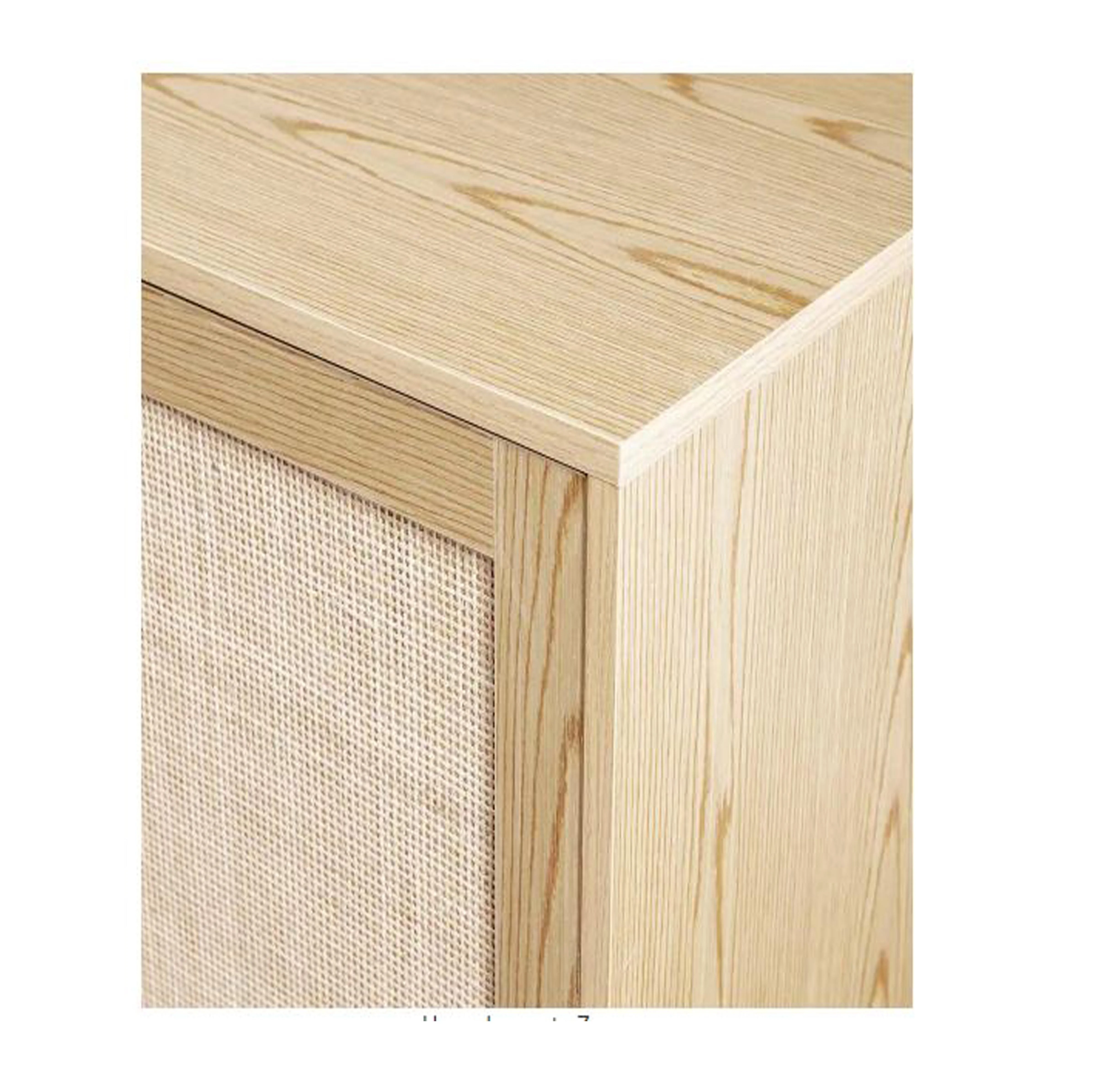 Pure Mango Wooden Natural Wood and Sideboard with 2-Doors and 3-Drawers