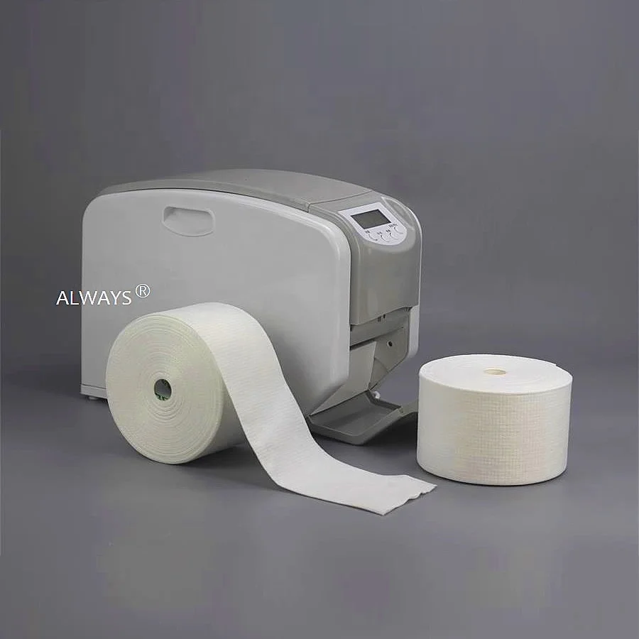 100% rayon viscose spunlace Towels face cleaning wipes non-woven fabric roll for Automatic intelligent disposable towel machine
