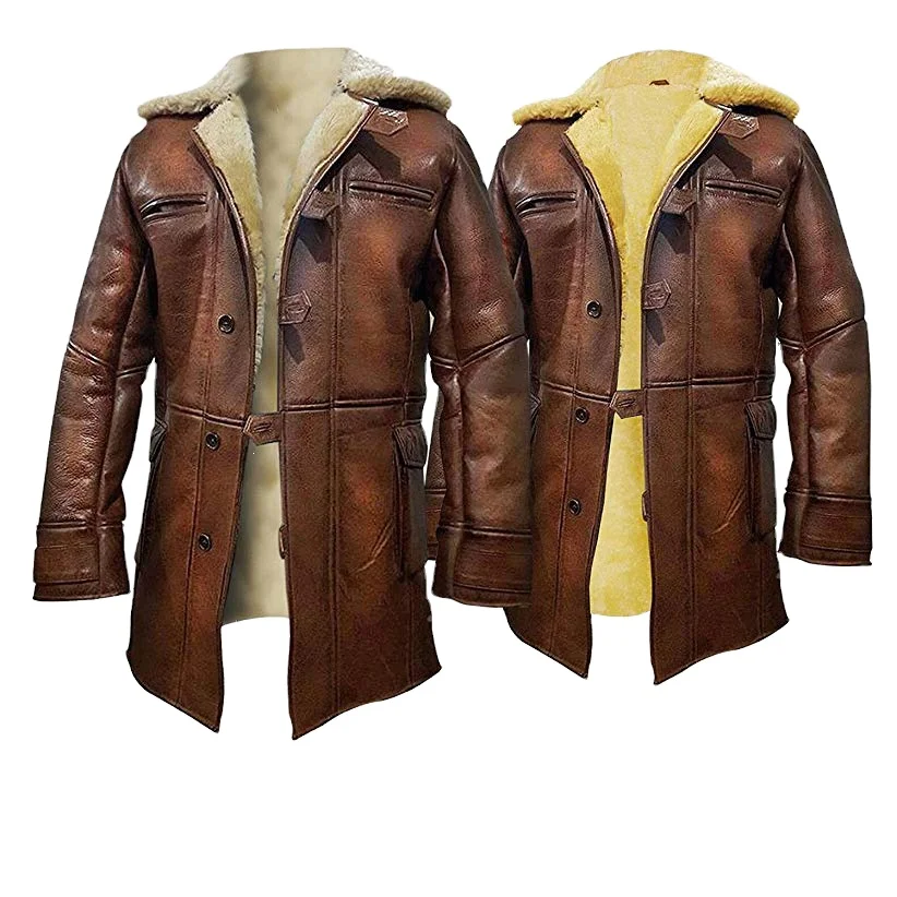2022 Custom Real  Leather  men Coat