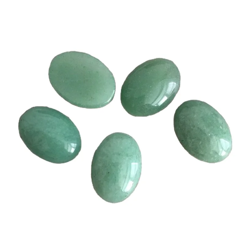 10x12mm Natural Green Aventurine Gemstone Oval Cabochon Gemstone Wholesale Price Natural AAA Top Quality Stone Aventurine Stone