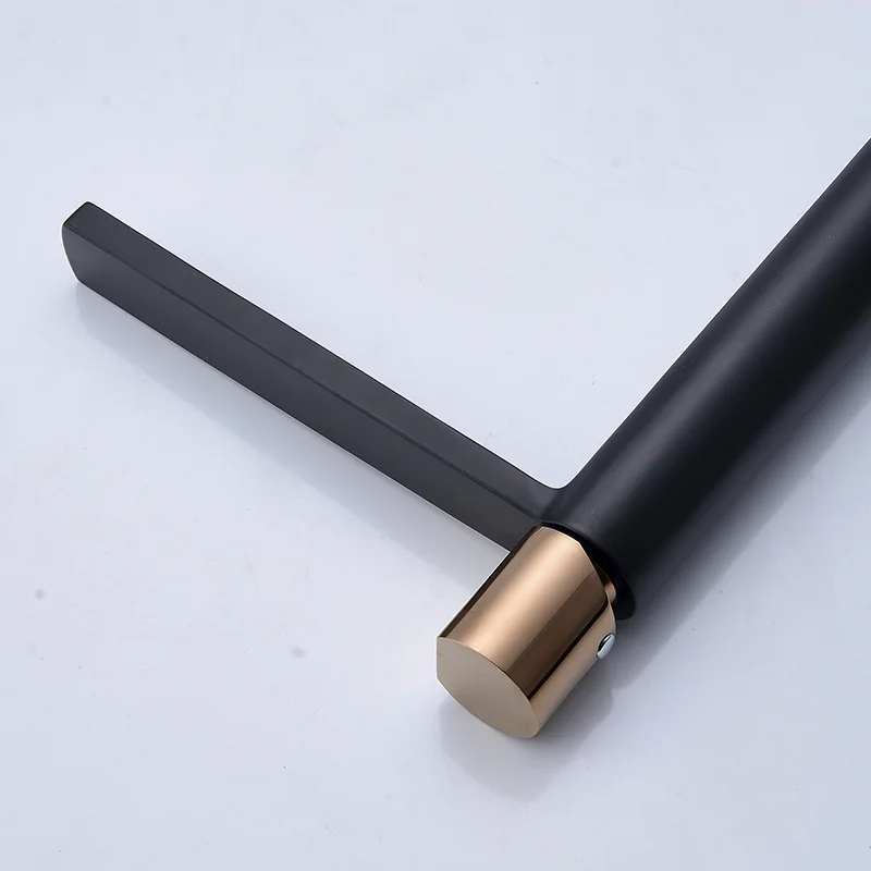 Best selling Kaiping taps factory brass rose gold bathroom faucet