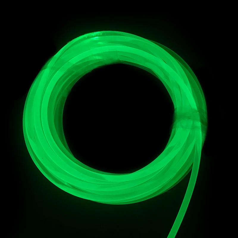3 mm Night Glow Up Side Glow Fiber Optic Lighting, Solid Plastic Optical Fiber 7Color For Lighting And Decoration For Theme Park