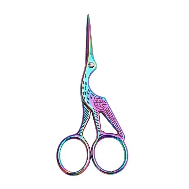 Hot Sale Stainless Steel Classical Crane Type Vintage Craft  Escolares Paper Embroidery Scissors