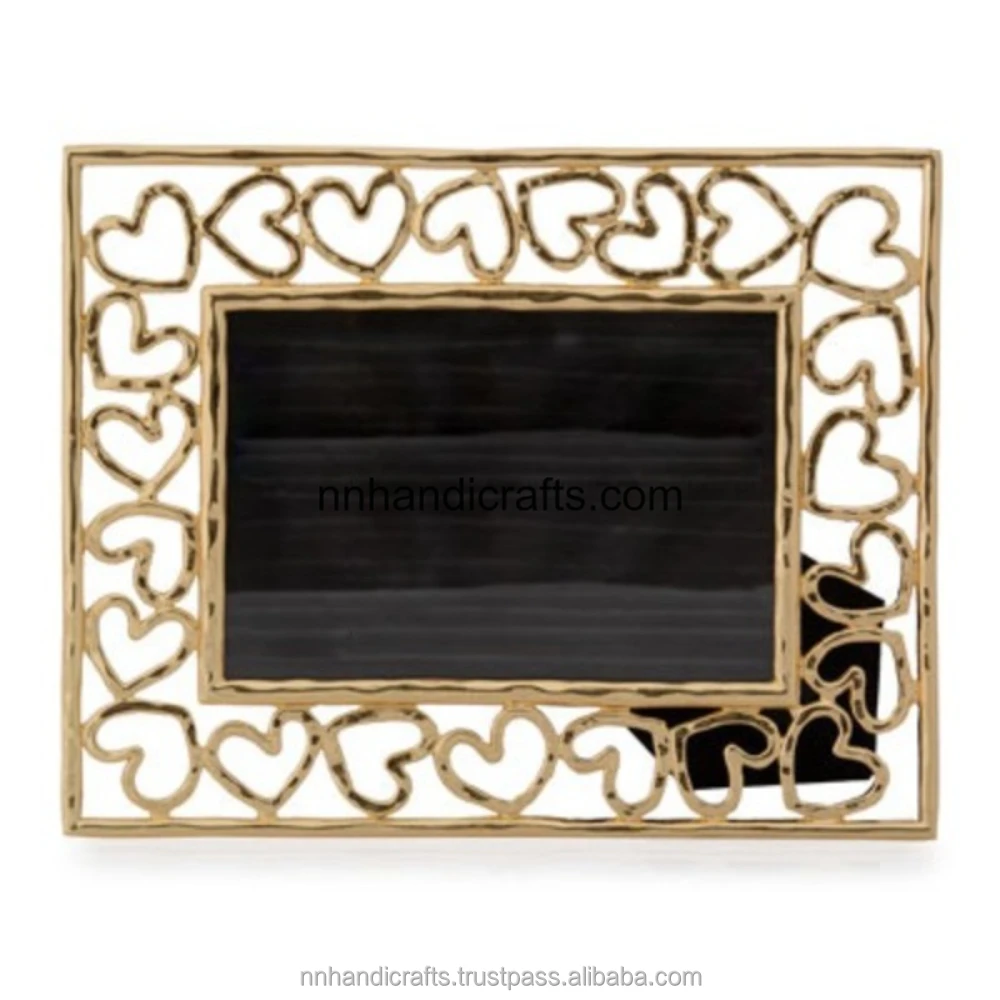 Unique Style Latest Modern Design Aluminium Metal Shiny Polished Rectangular Embossed Poster Frames Picture Image Frame P