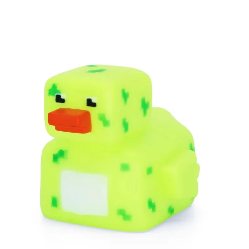 Factory direct eco-friendly material safety pvc square machine duck play water blue rubber duck floating bath tub toys