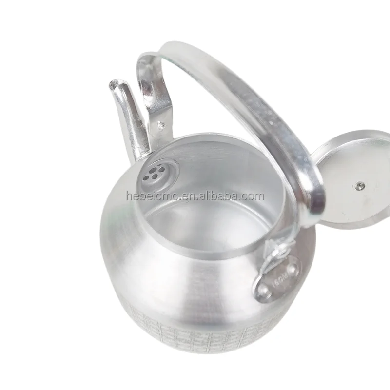 India high quality camping aluminum kettle manufacturers supply teapot whistle teapot long mouth aluminum whistle kettle