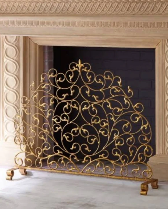 Customized Restaurant And Hotel Decoration Fireplace Screen Cover Fireplace With Screen