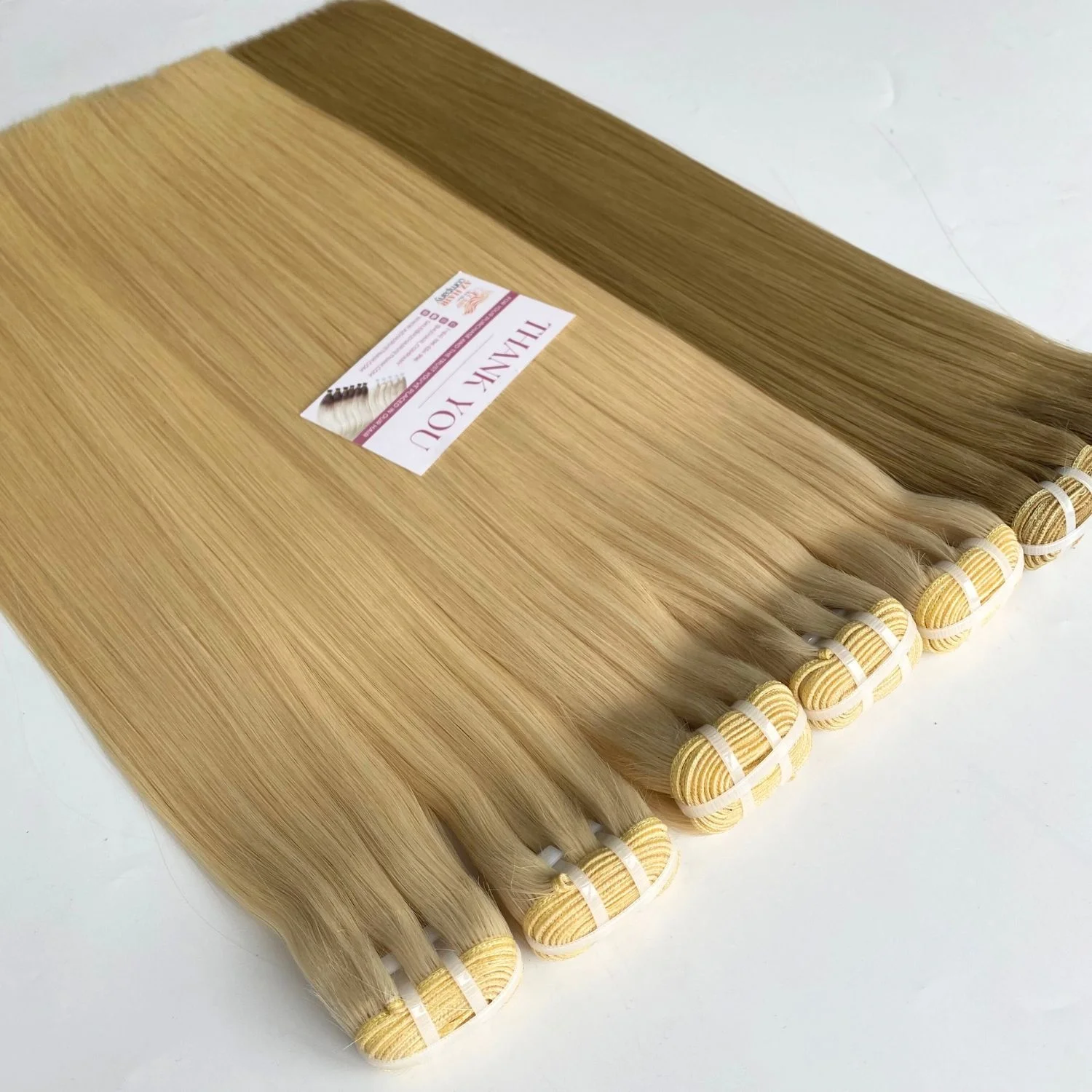 Unprocessed Raw Vietnamese Human Hair Extensions Machine Weft Straight Double Drawn Hair Of Luxury Hair