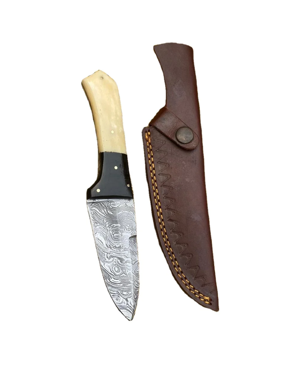 Высококачественные охотничьи ножи из углеродистой дамасской стали с фиксированным лезвием ручной работы охотничий нож для выживания на открытом воздухе деревянной ручкой