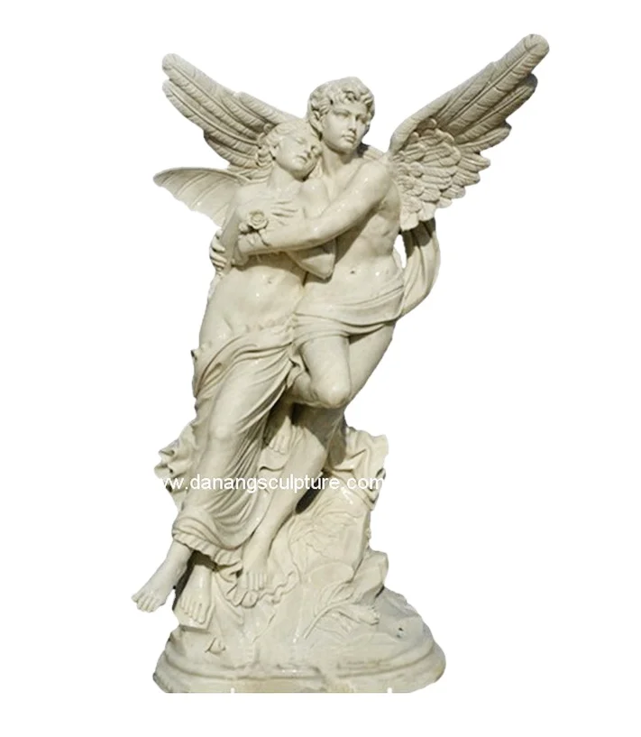 Cute baby angel white marble stone statue baby angel garden statues outdoor angel statues wholesale