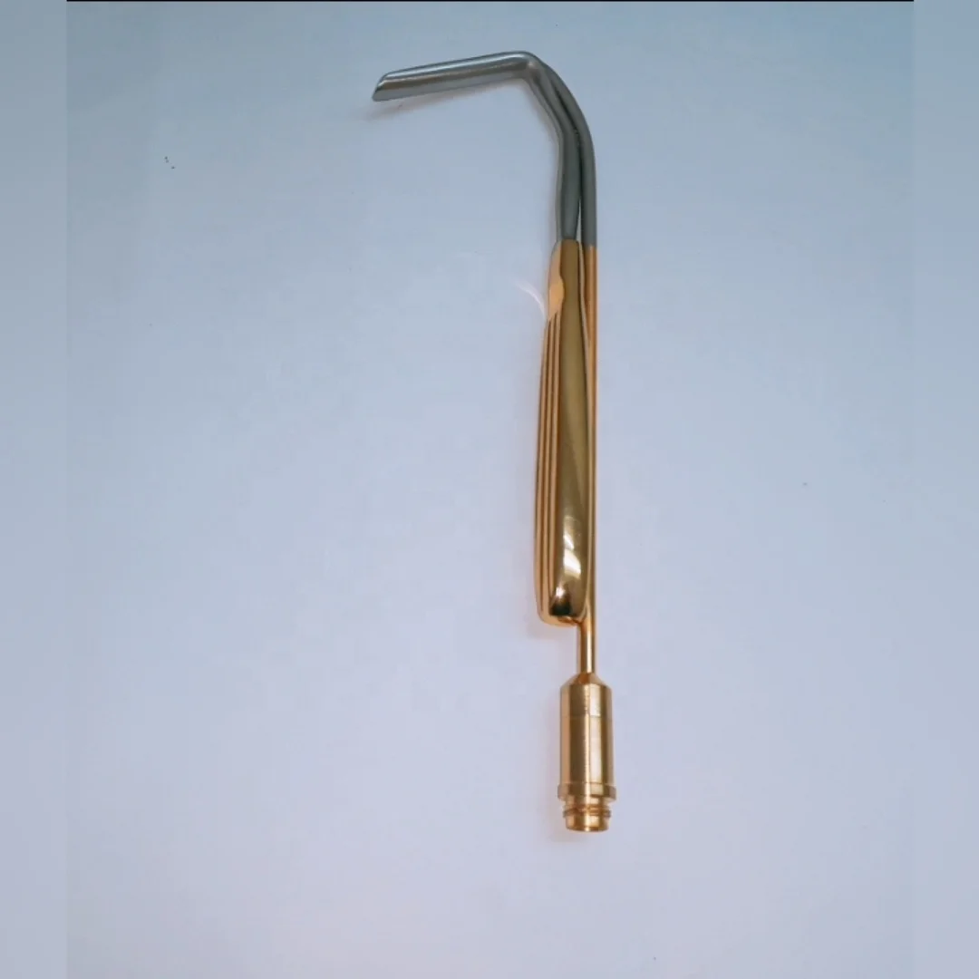 High Quality S.S Material Fiber Optic Aufricht Nasal Retractor with Gold-Coated Handle Electric Power Source Available All Kinds