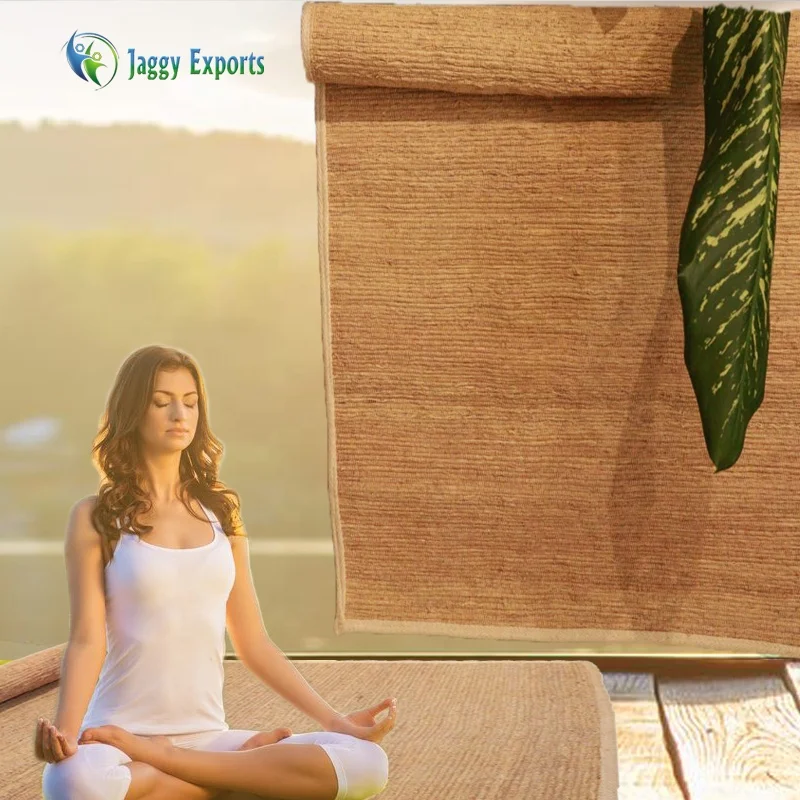  100% натуральный органический эко-фитнес-топ брендовые бегунки для ветиверовое Коврик йоги