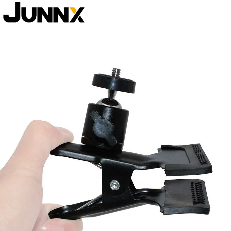 Junnx OEM Camera Holding Mount Multi-function Clip Clamp Holder Mount with Standard Ball Head 1/4 Screw for Clamp Photography