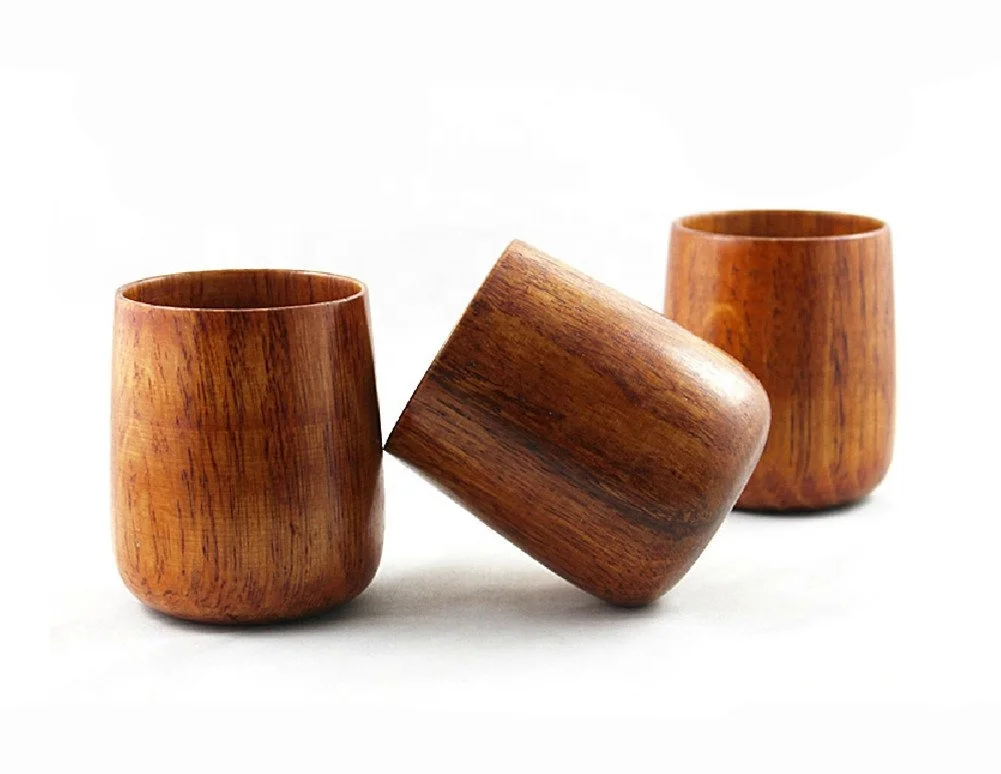 Деревянная чашка из натурального дерева акации деревянная чайная винная 250 мл по очень низкой цене от United Trade World