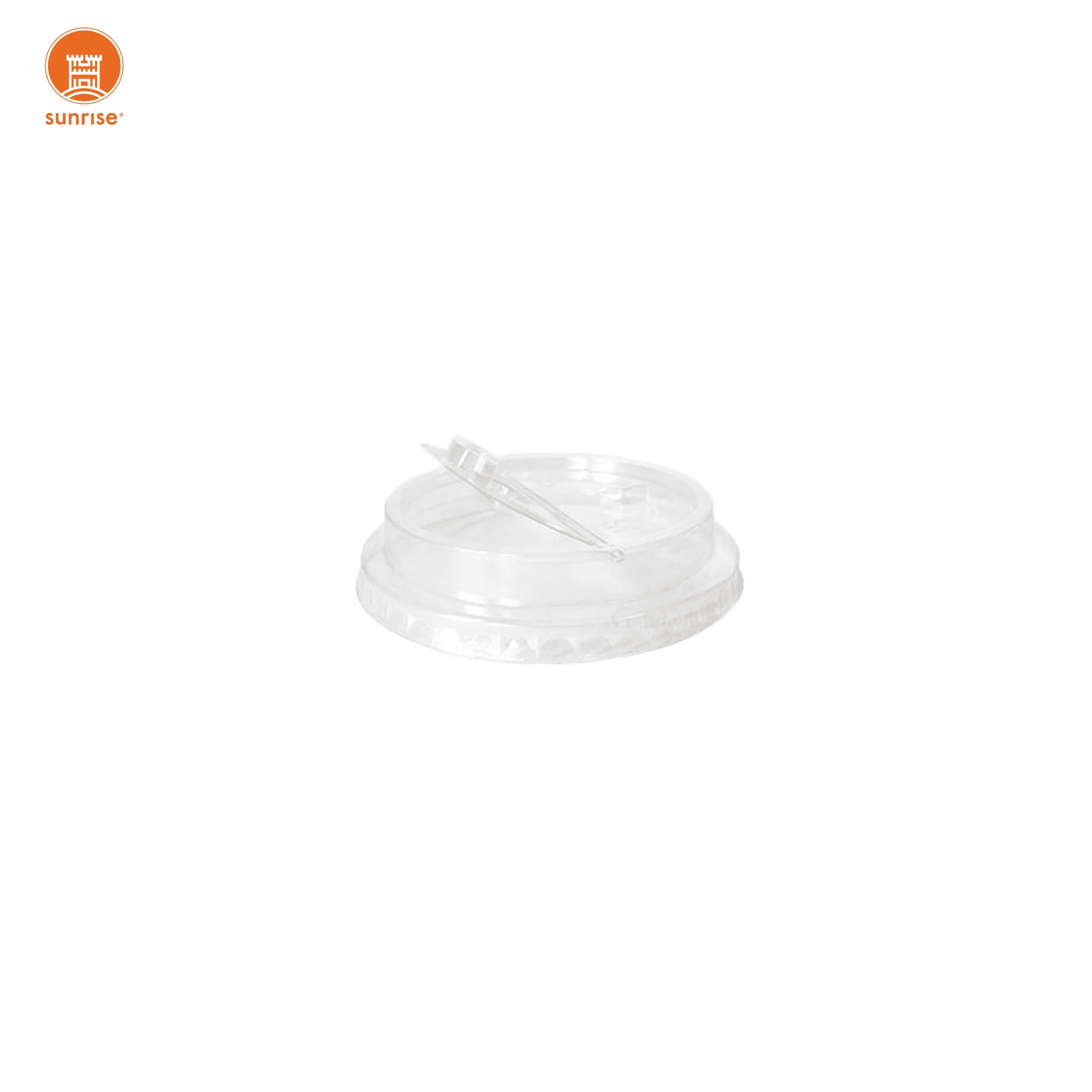 98mm Good Quality PET Cups Cross Cut Flat Lids