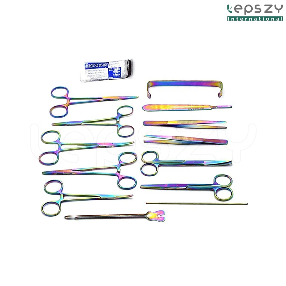 Advanced 23-Piece Multicolor Lab Dissection Kit for Anatomy Biology Students Manual Power Source Stainless & Steel Material