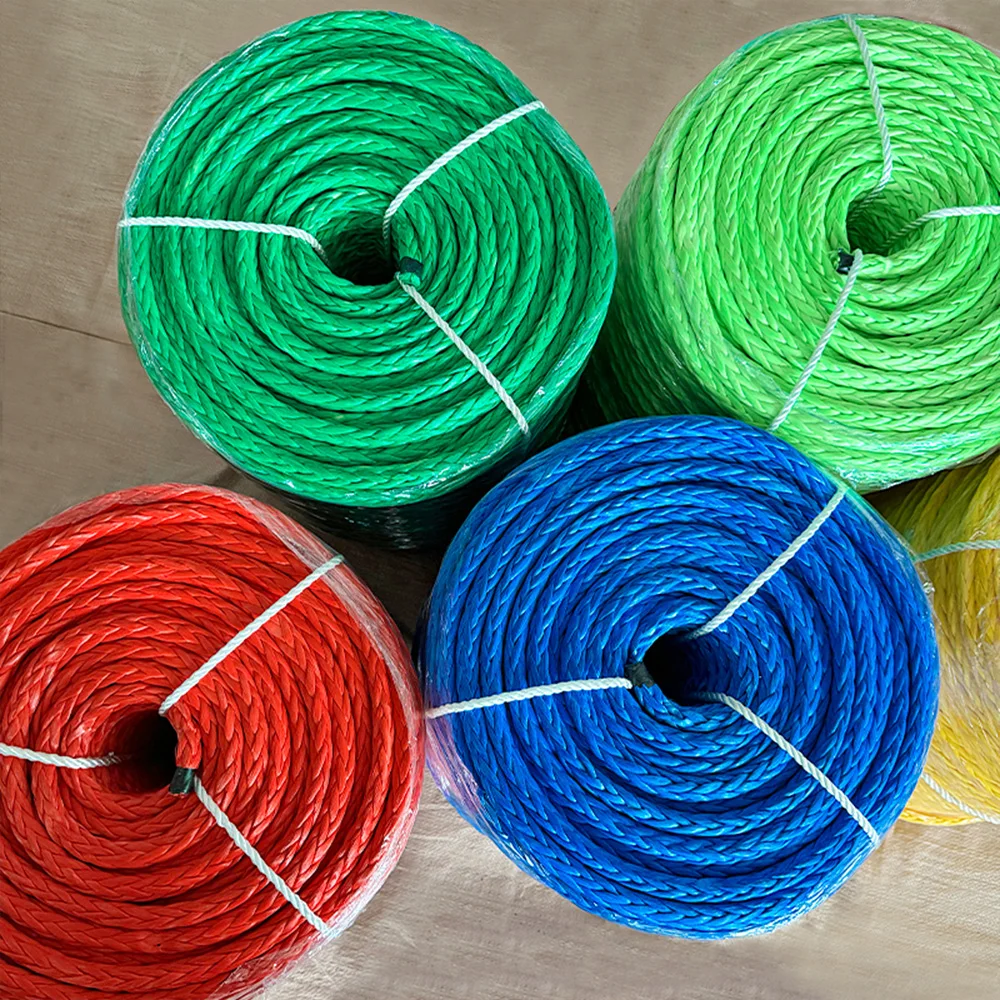 Высокопрочный многоразмерный 12 нитей синтетический 100% Uhmwpe морской Канат для швартовки