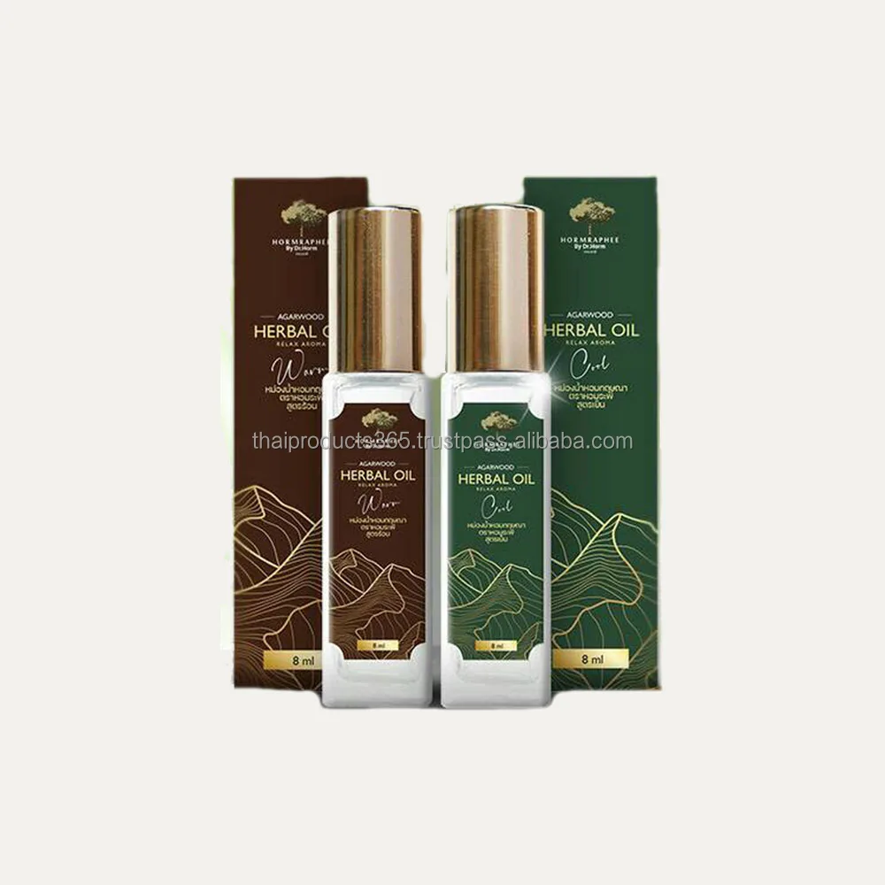 HORMRAPHEE Agarwood Herbal Aroma Balm Oil High Grade From Thailand 8ml