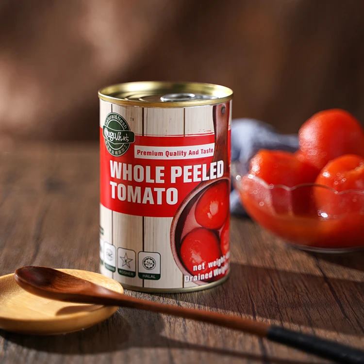 Factory Price Ready to use Canned Peeled Tomatoes in Tin Vegetables