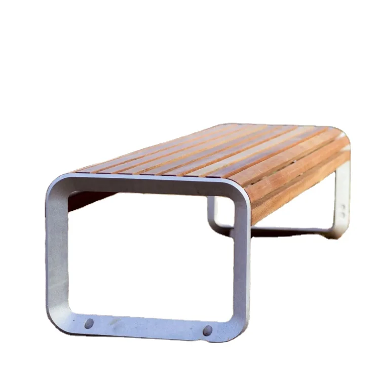 Factory Outlet Wooden Bench Modern Garden Seats Outdoor Furniture CustomizedPublic Waiting Park Bench