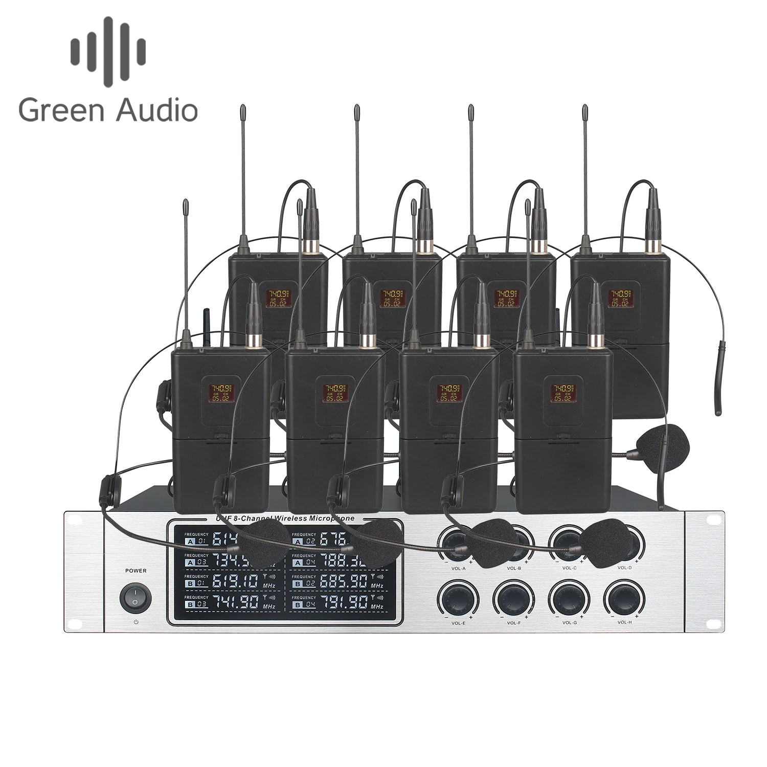 GAW-U8804 Professional UHF Wireless Microphone Digital Conference System KTV Singing Stage Sound