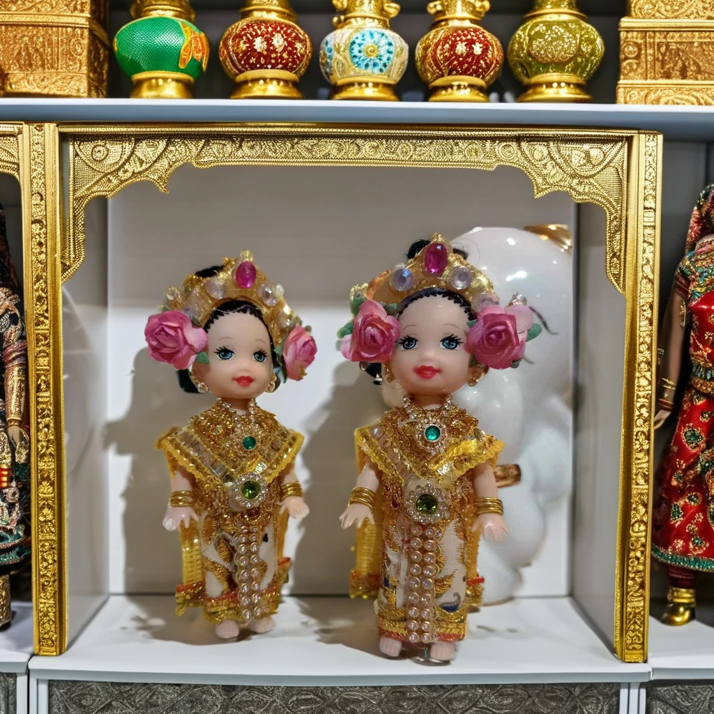 Best Seller Mini Girl in Thai Classical Dance Dress Creative Home Decor Table Decoration & Accessories
