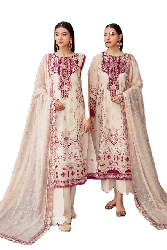Premium Quality 2022 Latest  Wholesale pakistani embroidered wedding wears customized color size best stitching quality