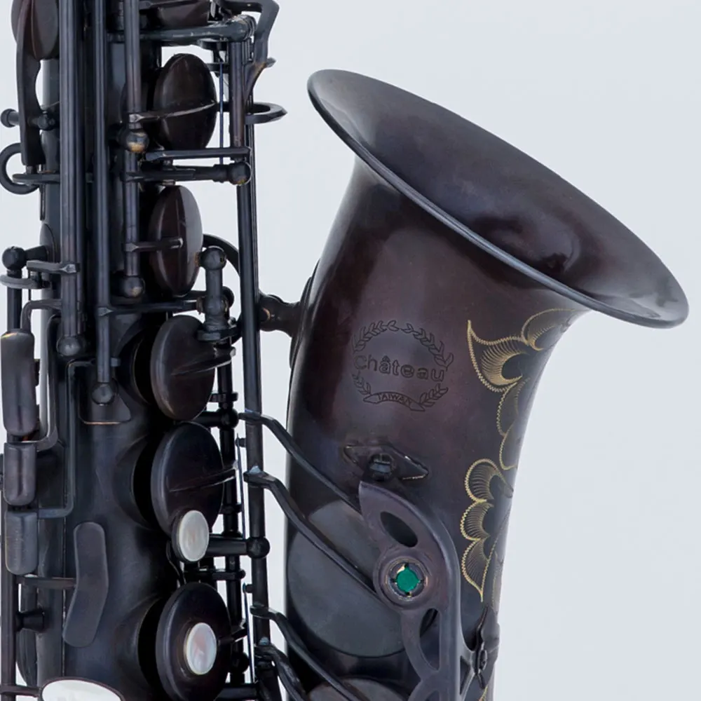 Taiwan Black Alto Saxophone Big Bell Saxophone