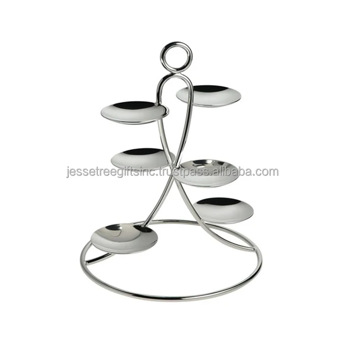 Stainless Steel Rod Cupcake Stand With Mirror Polish Finishing Round Shape Excellent Quality With Twelve Section For Serving