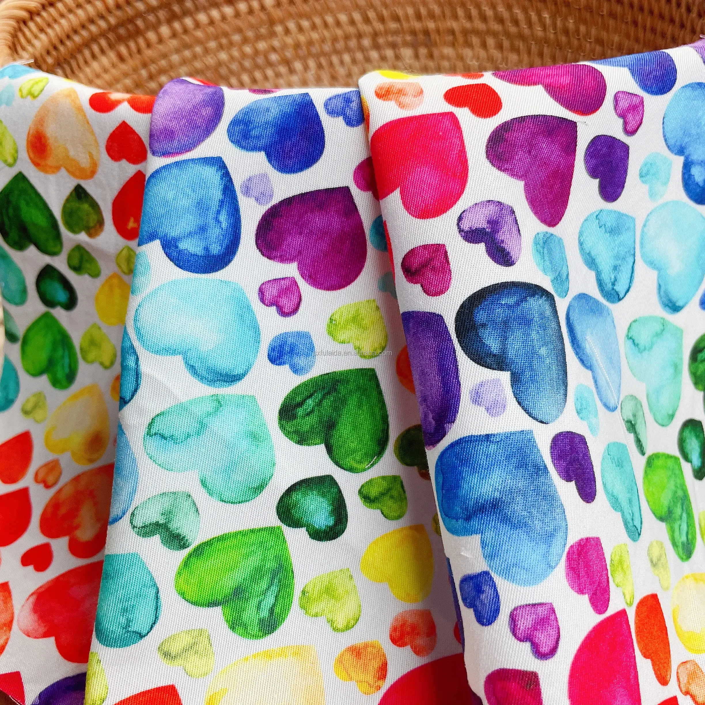 Customized 100% Cotton Prints Poplin Woven Beauty Roses Floral Printed Fabric For Baby Girls Dress Skirts Home Textile Fabric