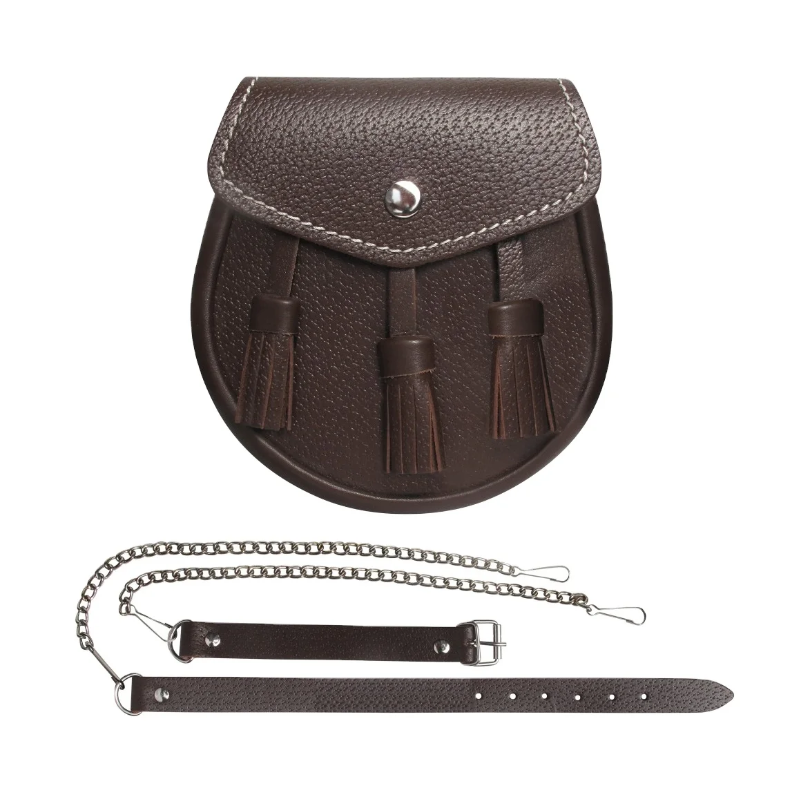 Semi Dress Rabbit Fur Irish Harp Kilt Sporran Pipe Band Uniform Kilt Leather Belt Sporran Bag In Wholesale