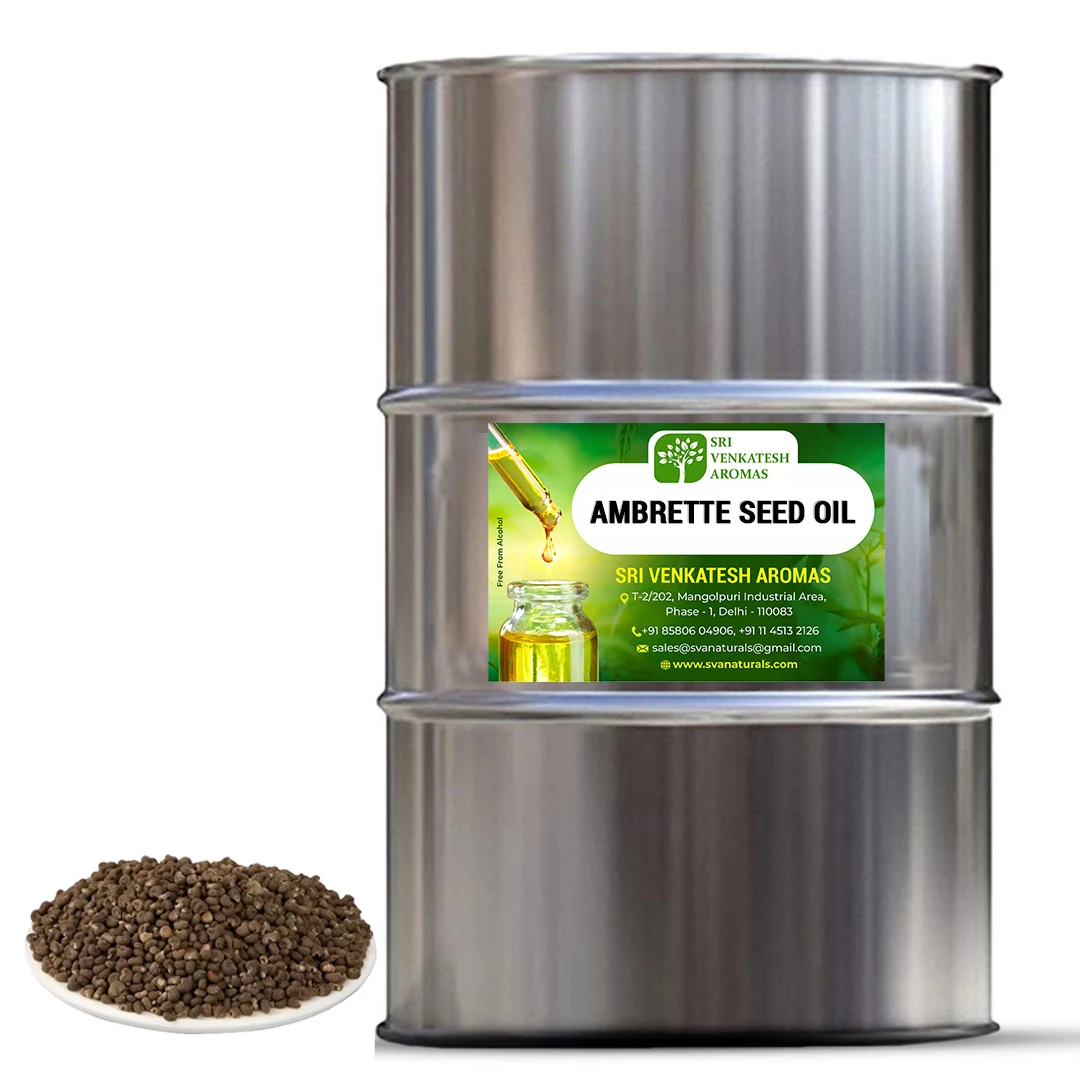 100 ml Cheapest price Of Pure Organic Ambrette Seed Absolute Oil by Sri Venkatesh Aromas