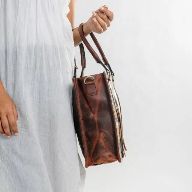 Hair On Hand Tooled Leather Women Tote Bag Western Genuine Leather Concealed Carry Crossbody Purse Premium High Quality Handbags