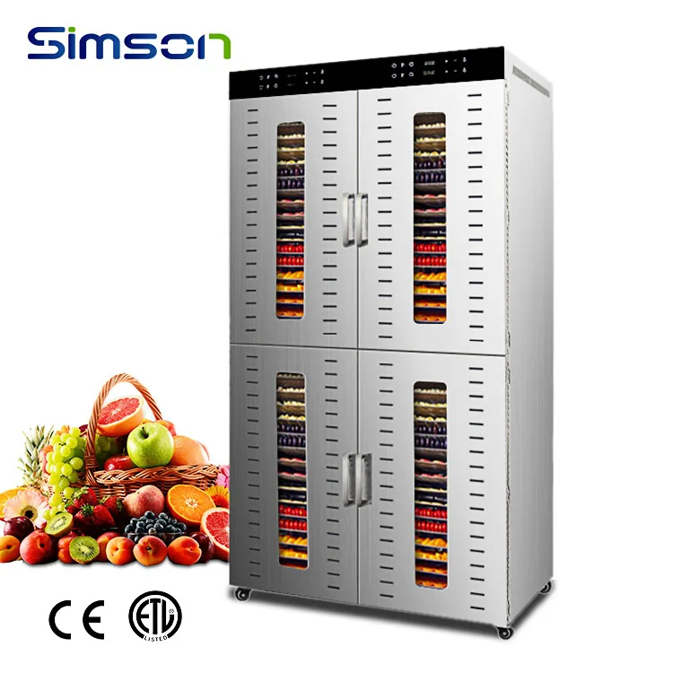 80 Trays Industrial 4 Compartment Commercial Fruit Dehydrator