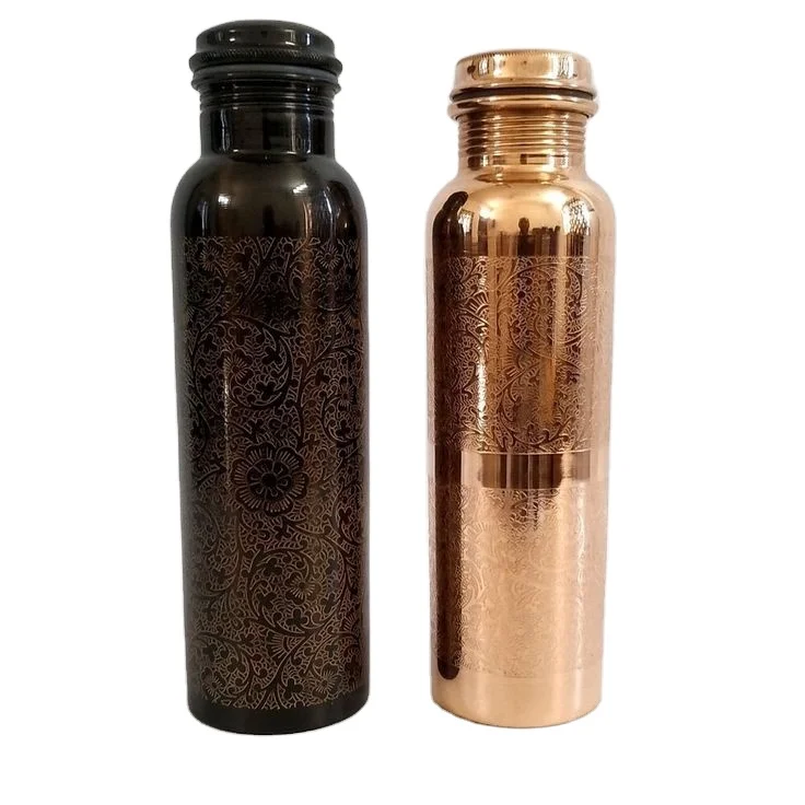 Purchase 100% Pure Copper Water Bottle For Health Beneficial Copper Water Buy at Less Market Price Contact For Bulk