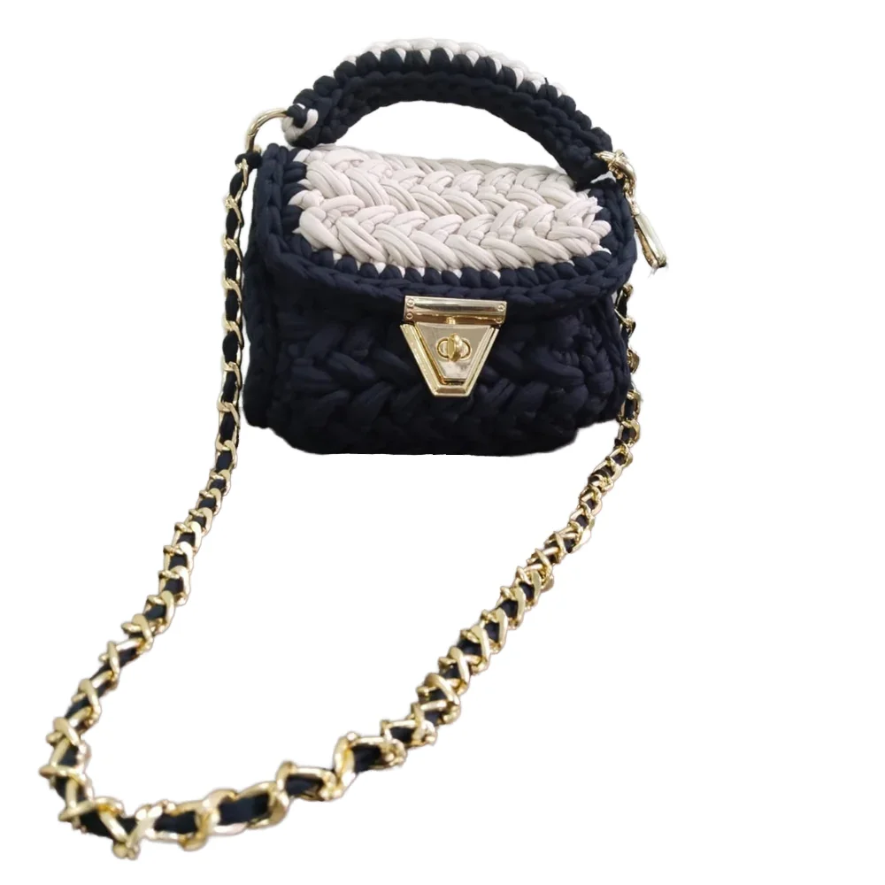 Футболка пряжа вязаная крючком ручная работа сумка OEM/ODM по заводской цене